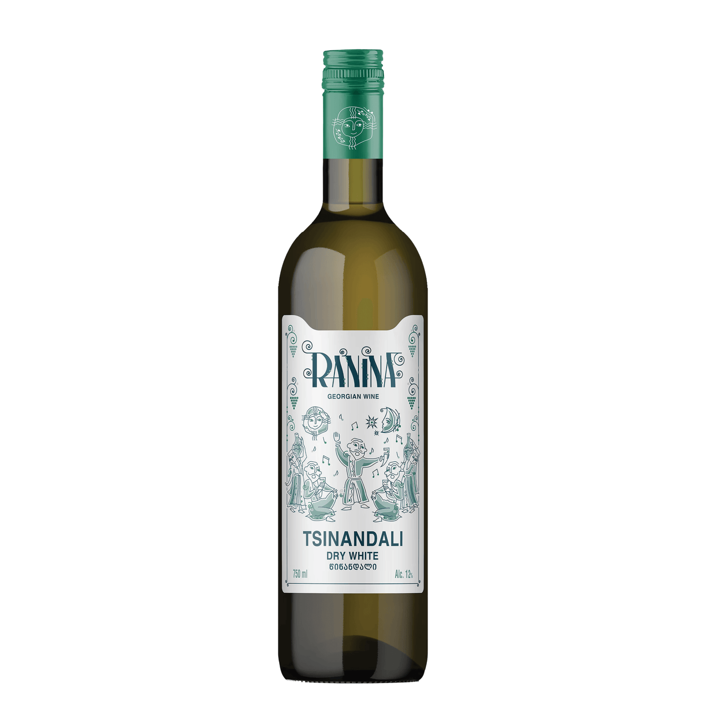 Dugladze Ranina Tsinandali 2023 Georgian white wine bottle with traditional Tsinandali region label and Dugladze winery branding