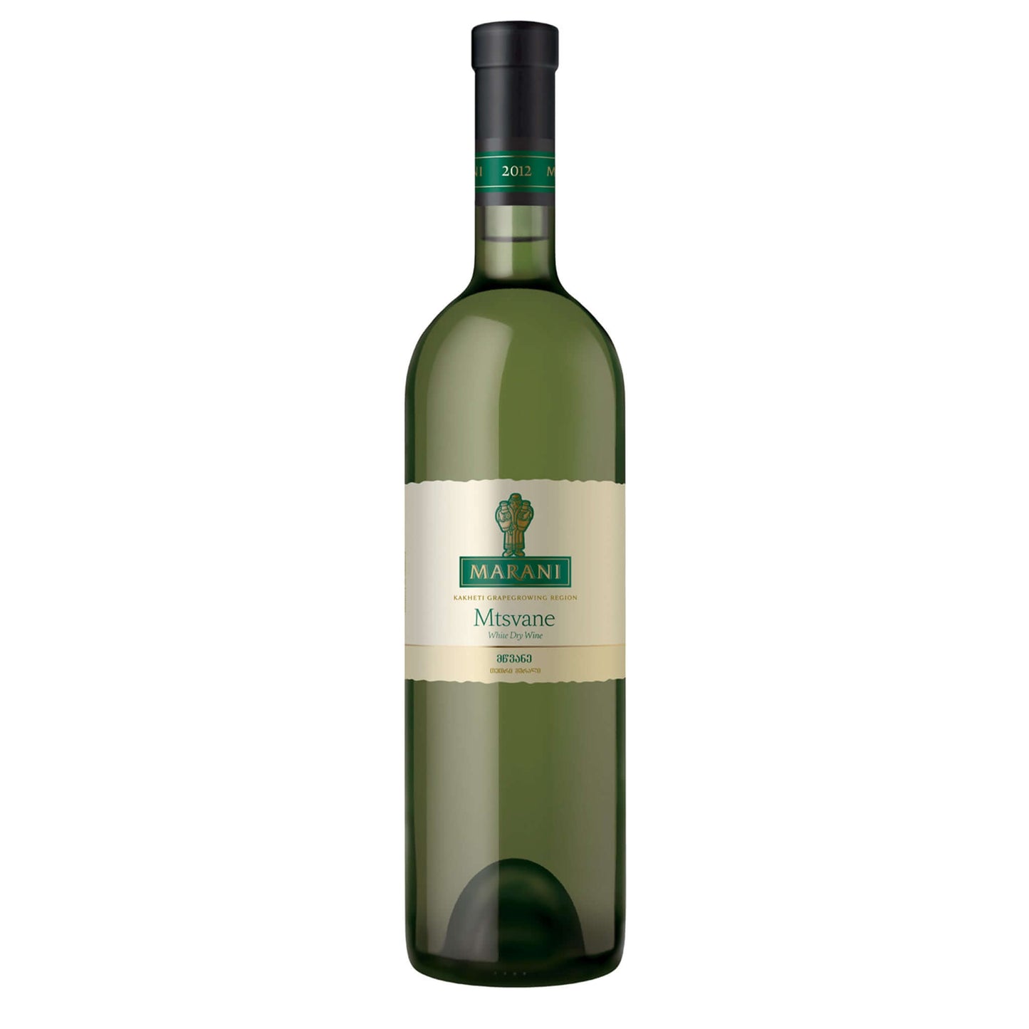 Mtsvane 2023 Georgian white wine bottle with Marani winery label featuring traditional Mtsvane grape variety