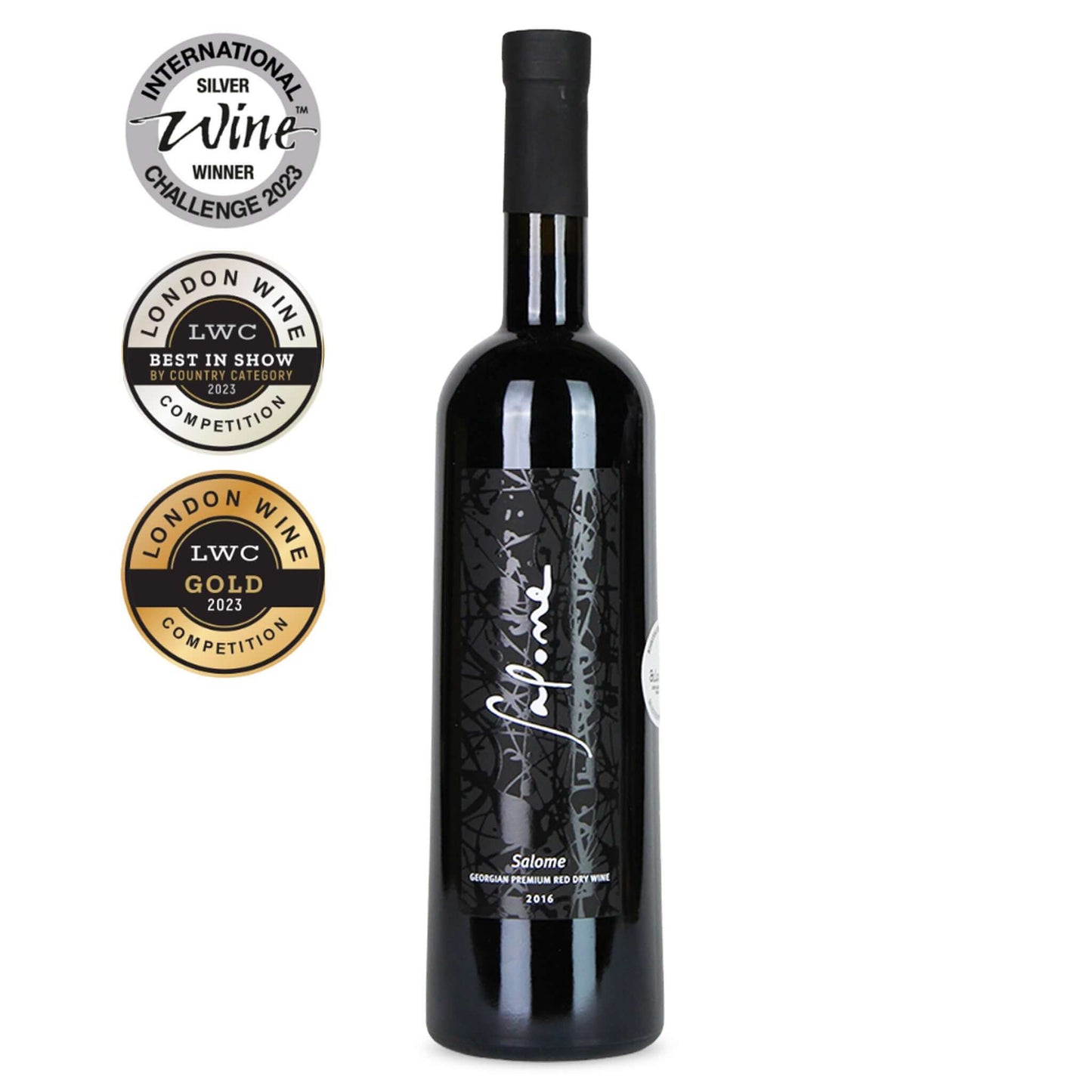Salome Biodynamic Saperavi 2020 Georgian organic red wine bottle with premium biodynamic certification label