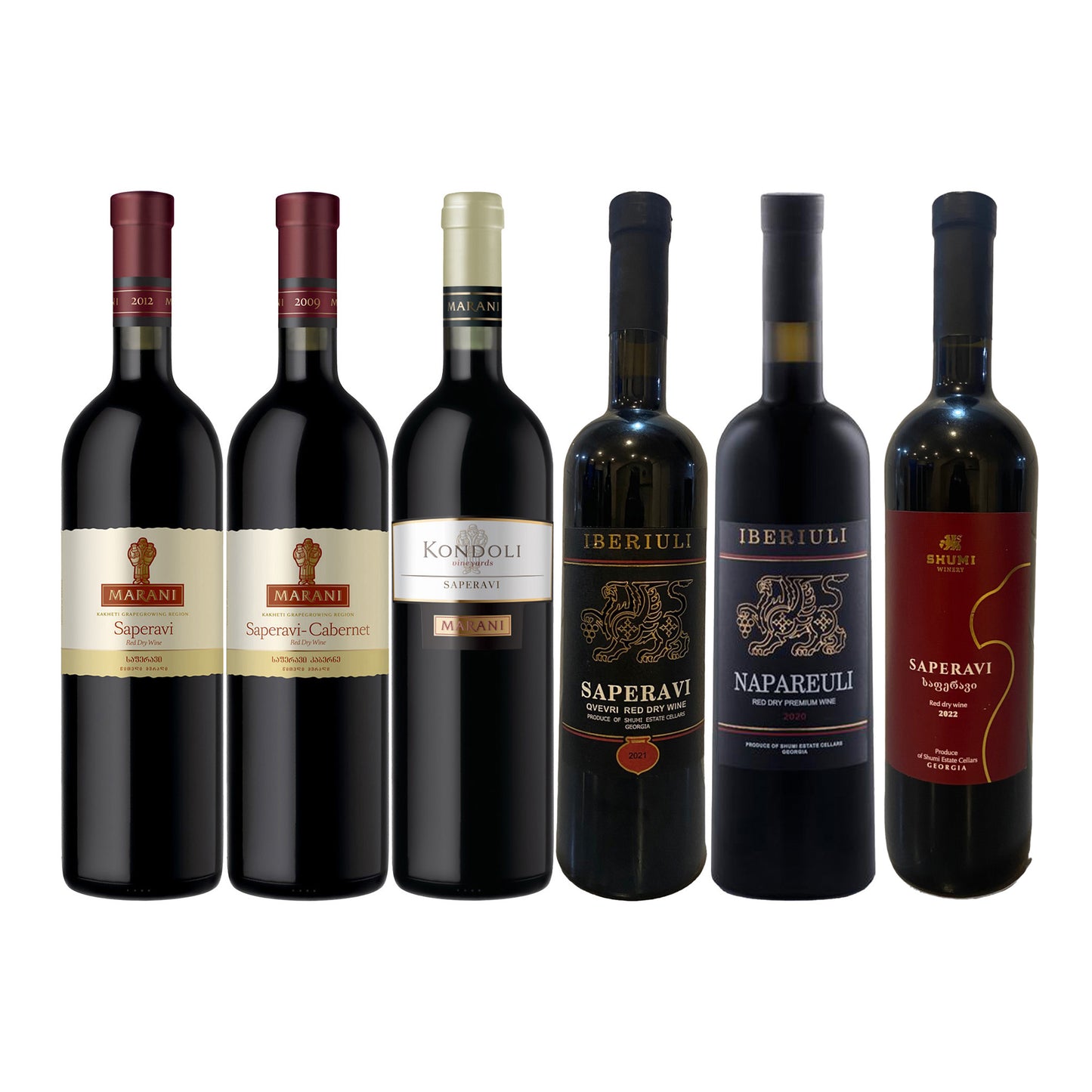 Georgian Red Wine Tasting Case (6 bottles)